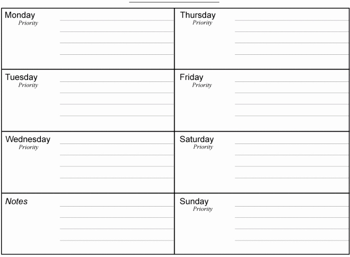 Weekly Planner Template Pdf Awesome 10 Weekly Planner Templates Word Excel Pdf formats