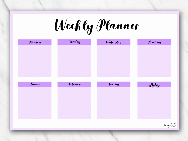 Weekly Planner Template Pdf Elegant 12 Free Printable Weekly Planner Pdf Templates [2018]