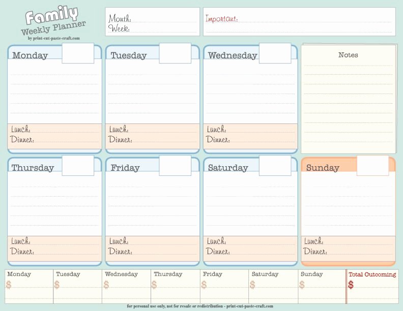 Weekly Planner Template Pdf Inspirational Monthly Blog Planner