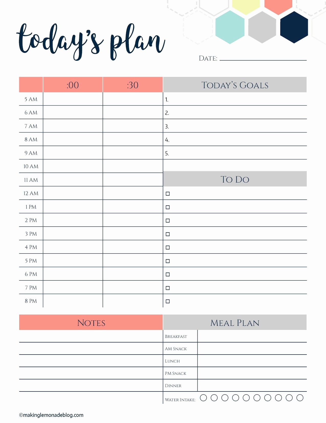 Weekly Planner Template Pdf Lovely This Free Printable Daily Planner Changes Everything
