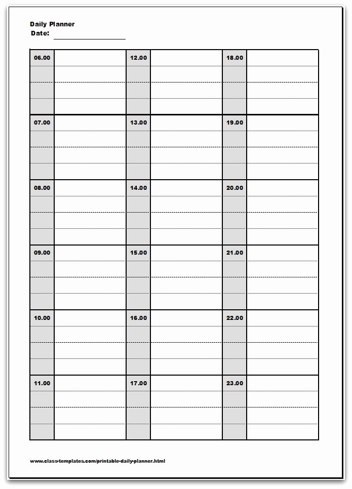 Weekly Planner Template Pdf New Free Daily Planner Templates