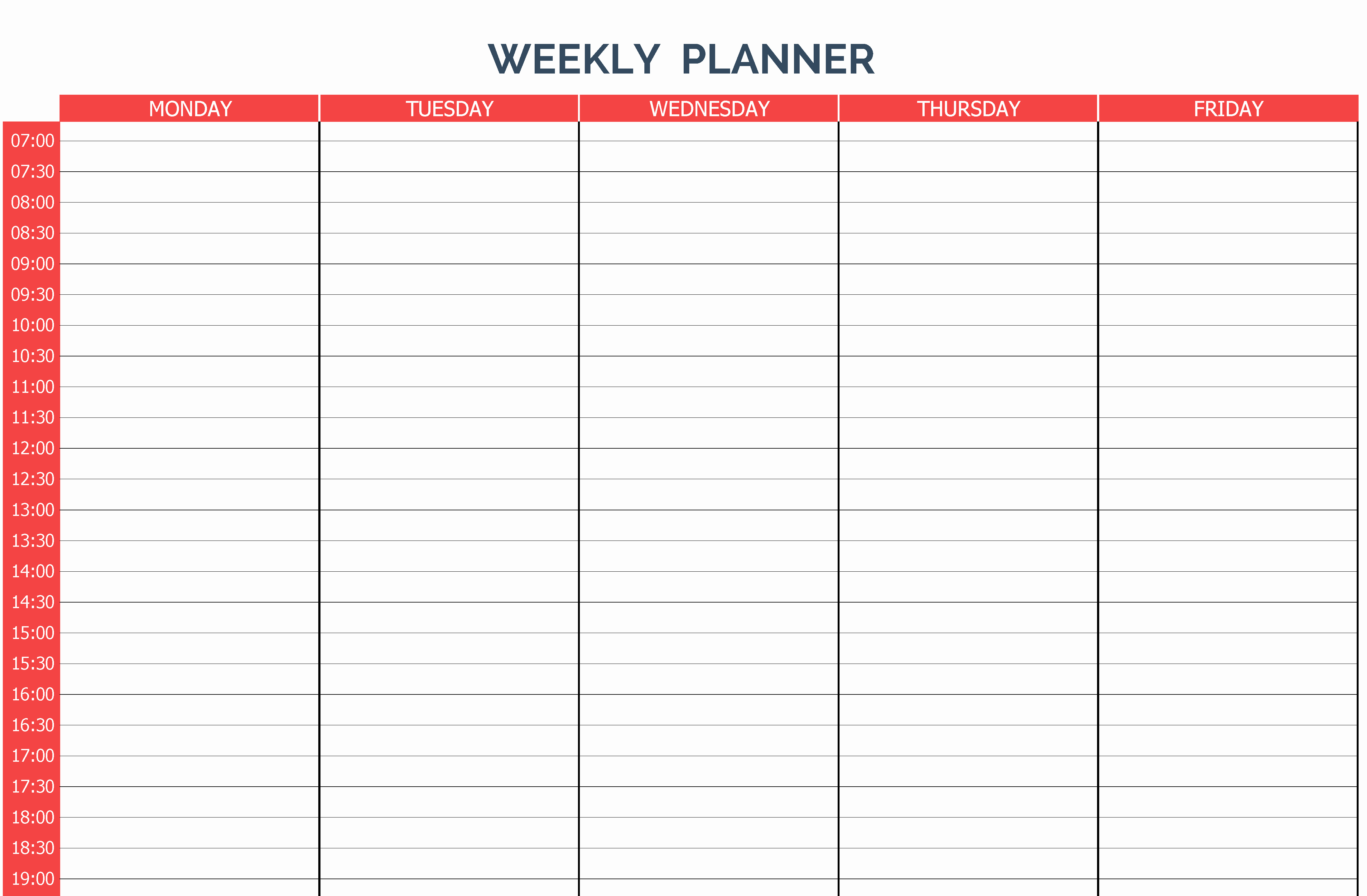 Weekly Planner Template Pdf Unique 10 Weekly Planner Templates Word Excel Pdf formats