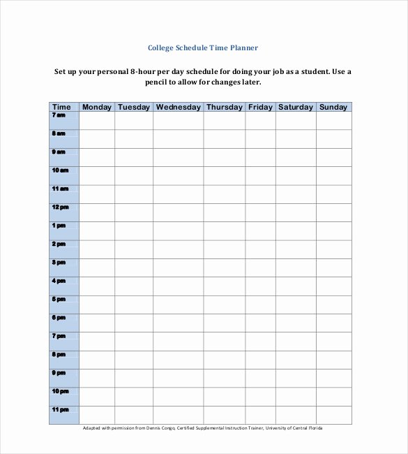 Weekly Planner Template Pdf Unique 31 Daily Planner Templates Pdf Doc