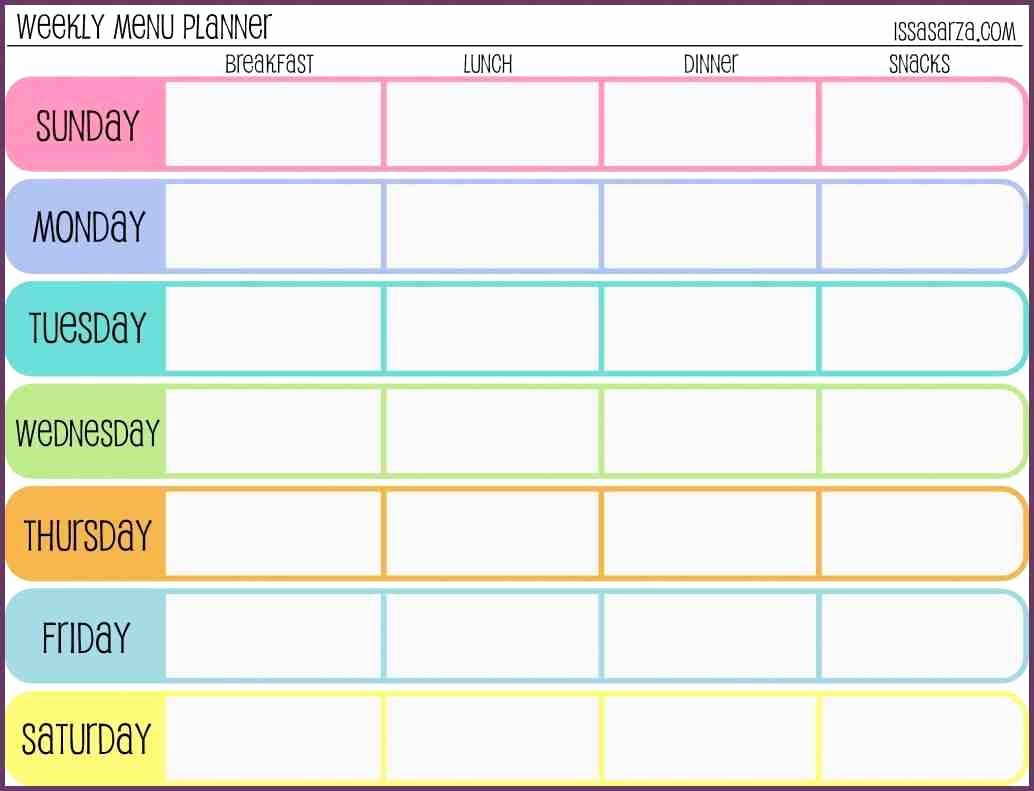 Work Out Schedule Templates Elegant Weekly Workout Schedule Template