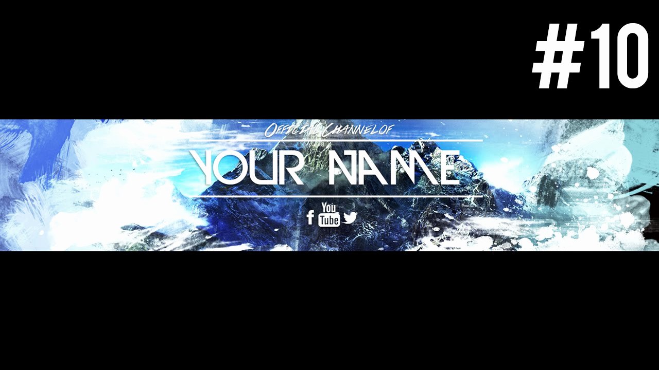 Youtube Banner Template Photoshop New Youtube Banner Template Psd