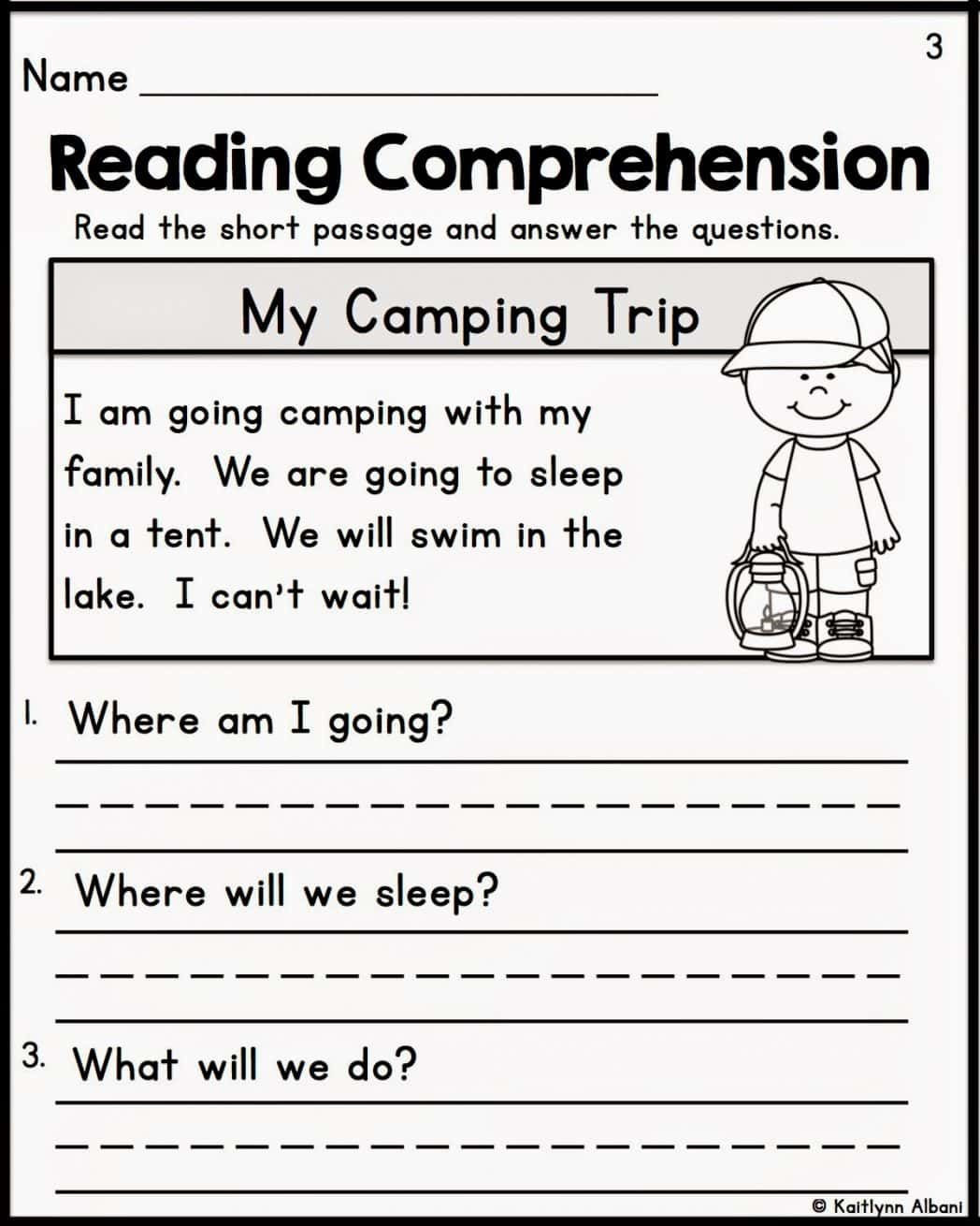 1st Grade Comprehension Worksheets Free Prehension Worksheets for Grade 1 Free