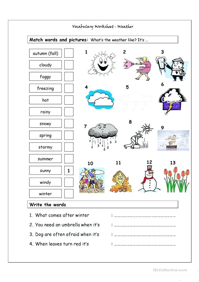 1st Grade Weather Worksheets Weather Worksheets 1st Grade – Keepyourheadup