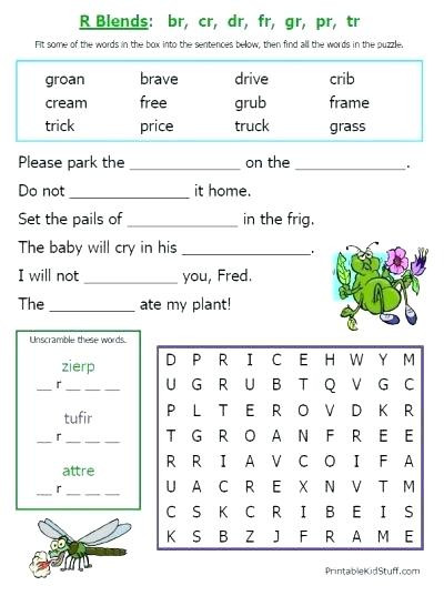 2nd Grade Consonant Blends Worksheets Phonic Worksheets Grade 2 – Lifestyletravelsub