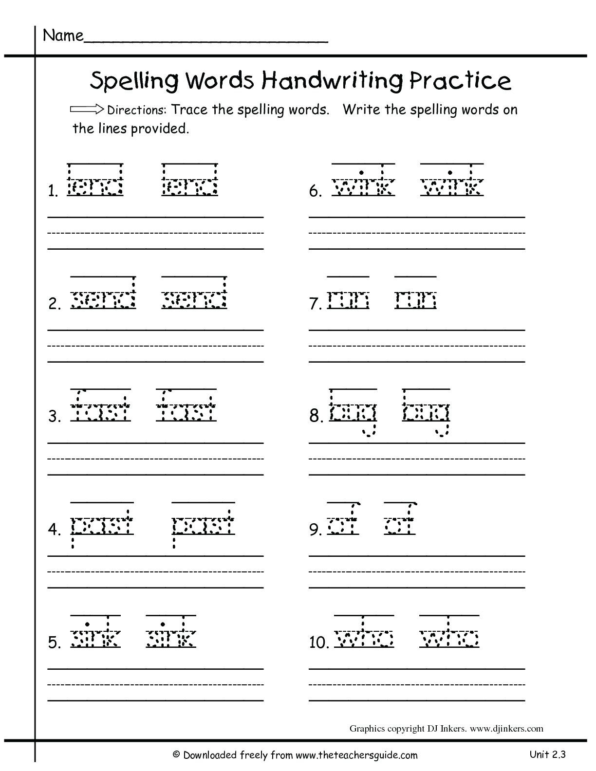 2nd Grade Handwriting Worksheets Name Handwriting Worksheets to Print Name Handwriting