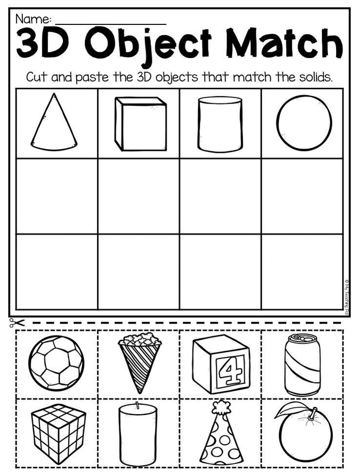 3d Shapes Worksheet for Kindergarten Kindergarten 2d and 3d Shapes Worksheets Distance Learning