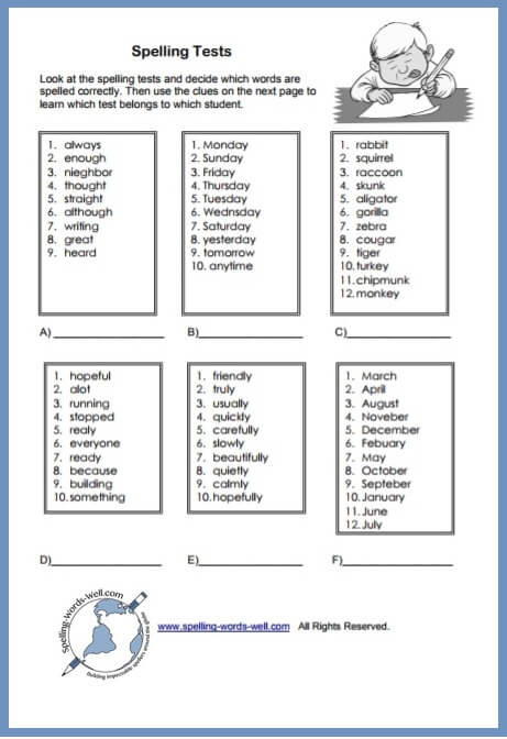 3rd Grade Brain Teasers Worksheets Printable Brain Teasers for Fun Spelling Practice