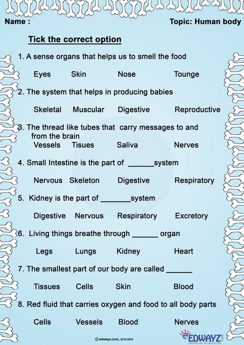 3rd Grade Human Body Worksheets Edwayz On Twitter &quot; Science Worksheets Class3 Simple