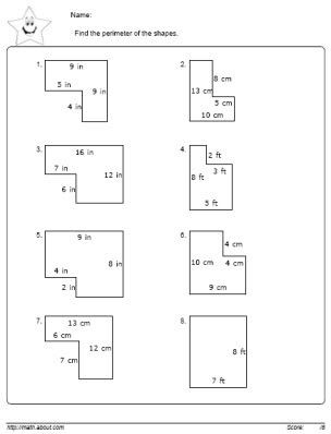 3rd Grade Perimeter Worksheets Master Calculating Perimeters with these Worksheets