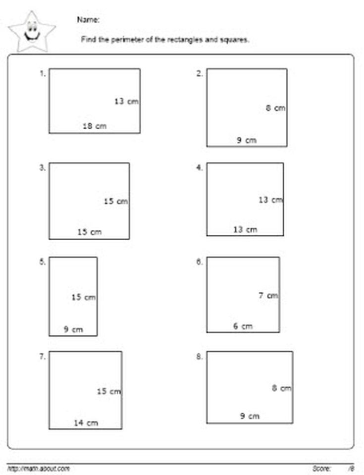 3rd Grade Perimeter Worksheets Master Calculating Perimeters with these Worksheets with