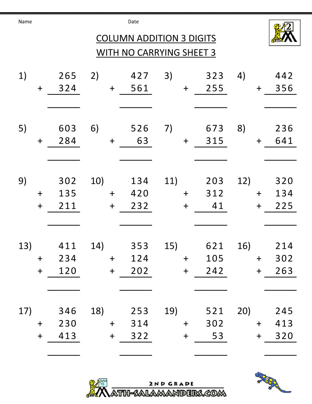 3rd Grade Regrouping Worksheets 3 Worksheets Subtraction with 3 Digit Numbers 3 – Learning