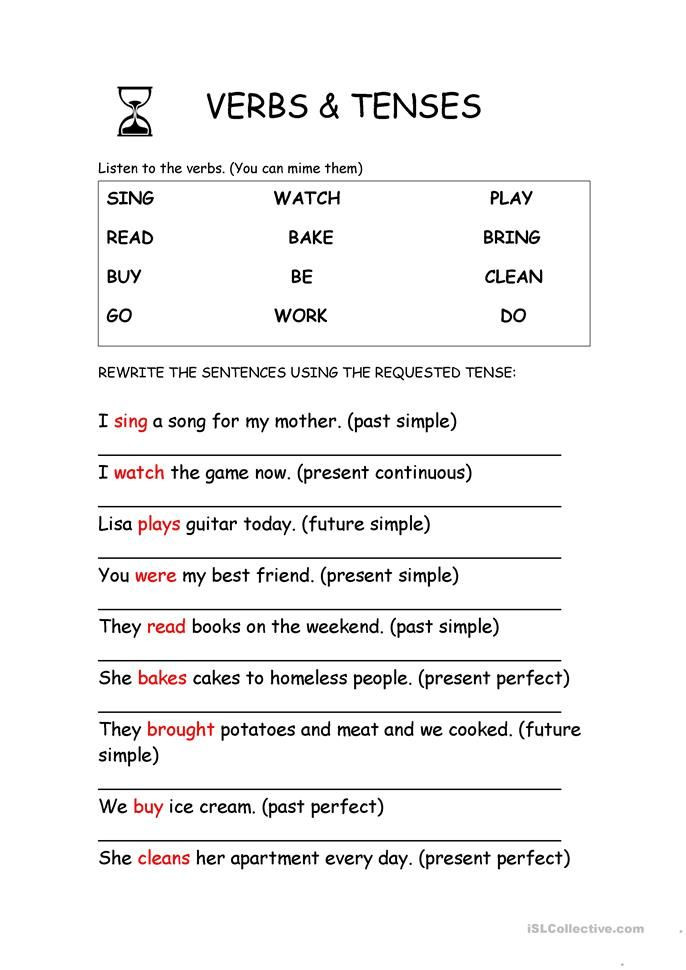 3rd Grade Verb Tense Worksheets 3 Worksheets to Work Verbs and Tenses
