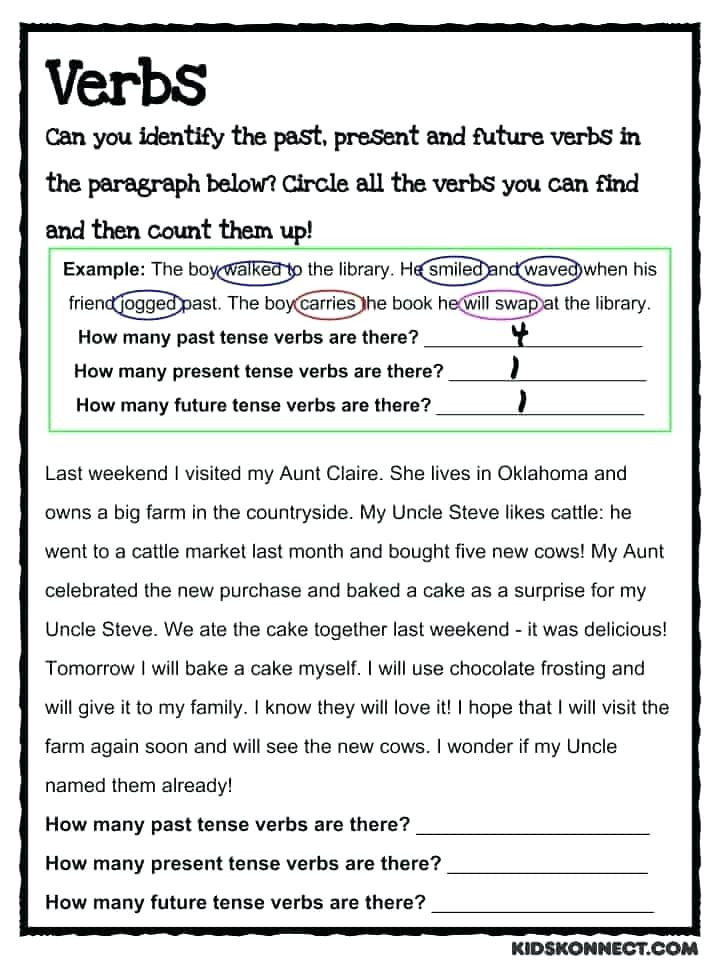 3rd Grade Verb Tense Worksheets Present Tenses Worksheets – Dailycrazynews