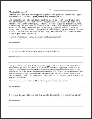 4th Grade Inferencing Worksheets Free Making Inferences Worksheets 6th Grade