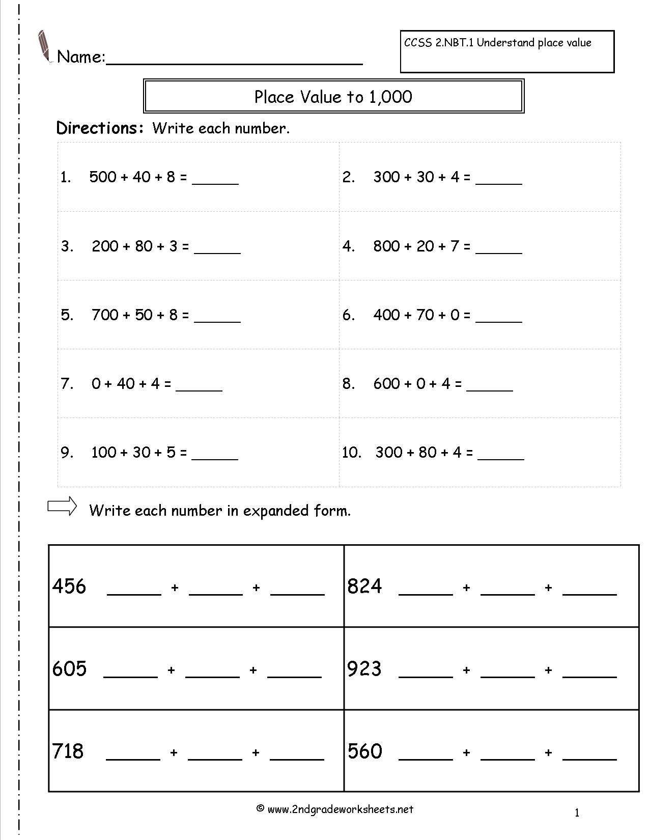 5th Grade Expanded form Worksheets Expanded form Lessons Tes Teach