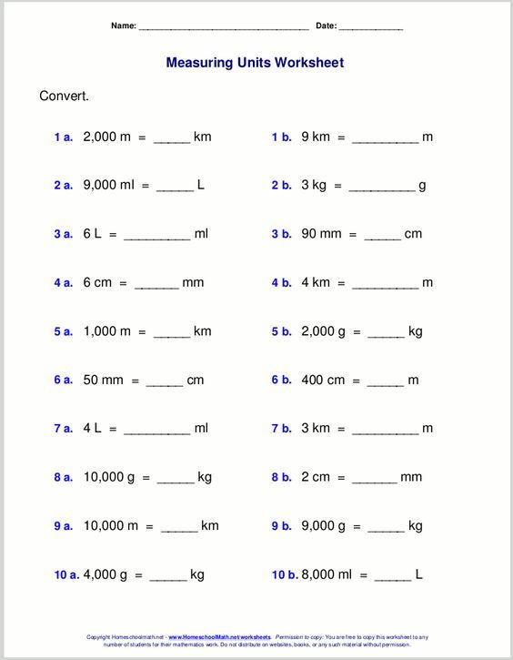 5th Grade Metric Conversion Worksheets à¸à¸±à¸à¸à¸´à¸à¹à¸à¸à¸­à¸£à¹à¸ à¸à¸²à¸£à¸¨à¸¶à¸à¸©à¸²à¸à¸à¸´à¸à¸¨à¸²à¸ªà¸à¸£à¹à¸¡ 2