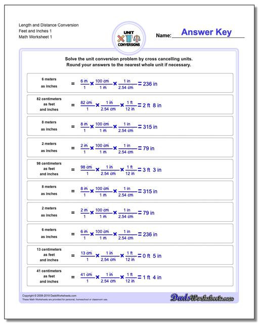 5th Grade Metric Conversion Worksheets Customary and Metric