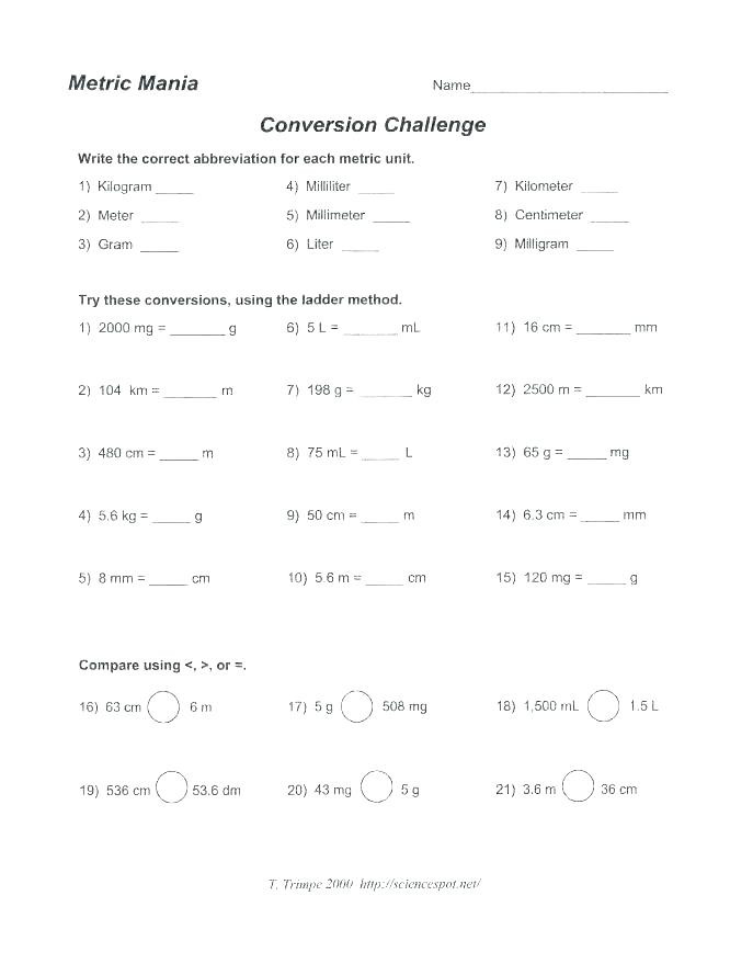 5th Grade Metric Conversion Worksheets Wonderful 5th Grade Math Worksheets area Worksheets 5th