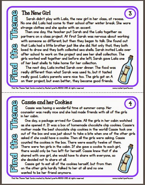 5th Grade theme Worksheets Ideas for Teaching theme and A Couple Freebies Minds In