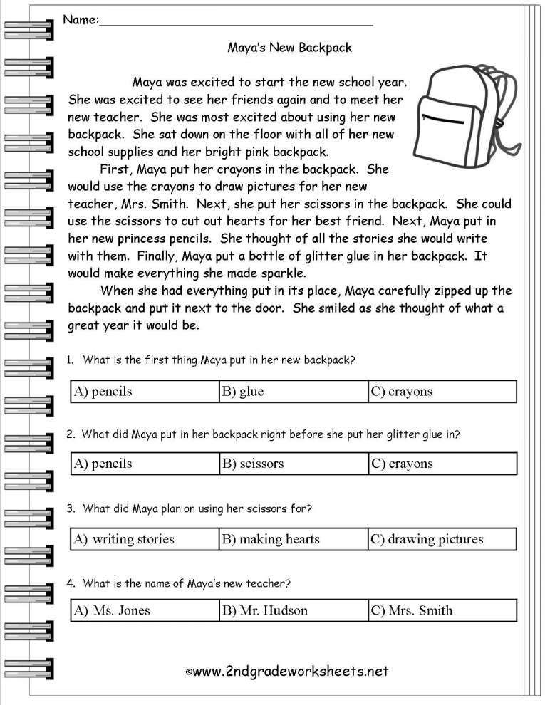 5th Grade Worksheets Printable Reading Free Printable Worksheets Reading Prehension 5th Grade