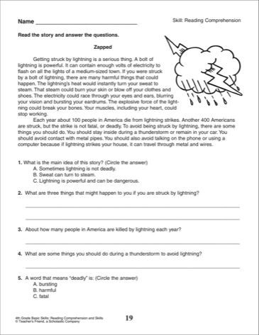 5th Grade Worksheets Printable Reading Image Result for Printable Reading Prehension Passage