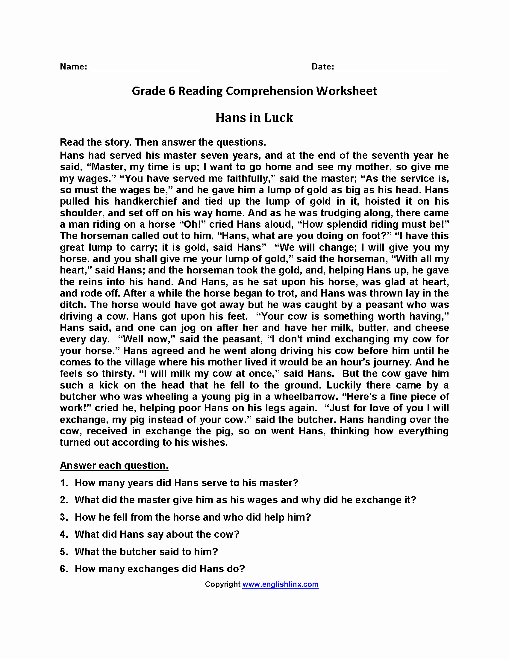 6th Grade istep Practice Worksheets Sixth Grade Ela Worksheets