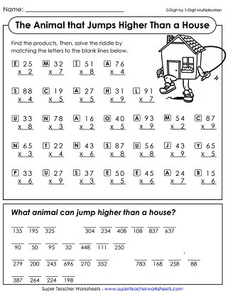 6th Grade Math Puzzles Math Riddle Worksheets