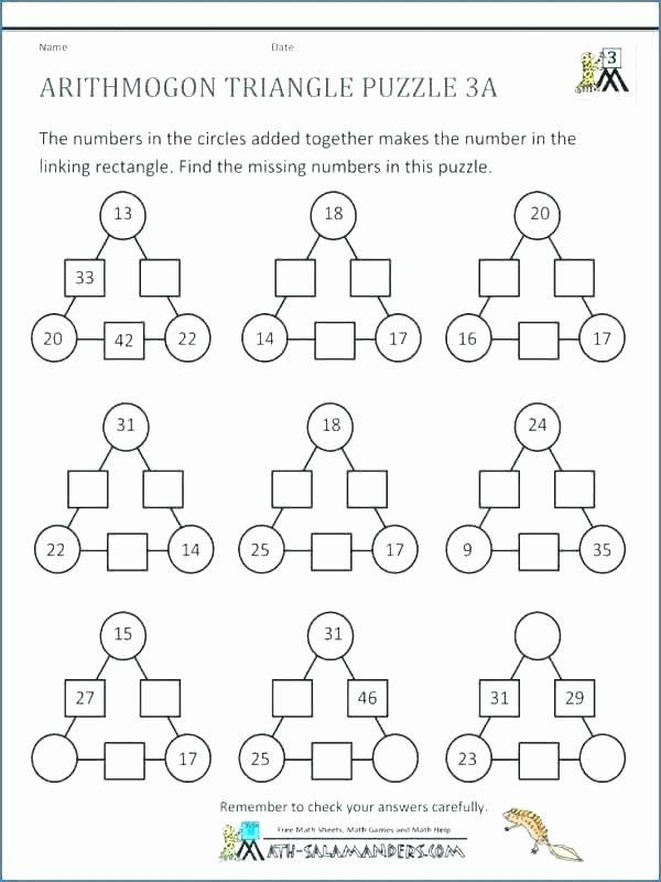 6th Grade Math Puzzles Worksheets 6th Grade Math Puzzles Printable Math Puzzle Worksheets In
