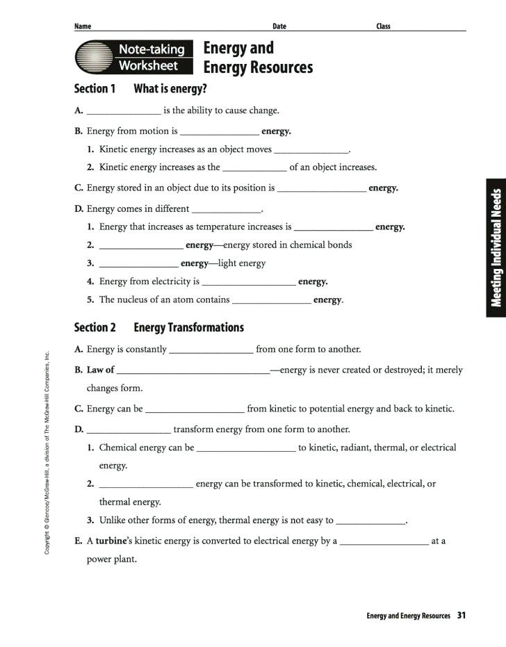 6th Grade Science Energy Worksheets Free 7th Grade Science Worksheets – Keepyourheadup