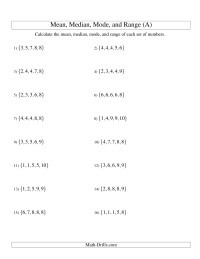 7th Grade Statistics Worksheets Statistics and Probability Worksheets
