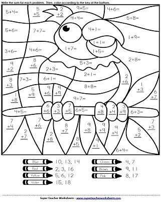 Addition Coloring Worksheets 2nd Grade Free Printable Parrot Addition Coloring Page