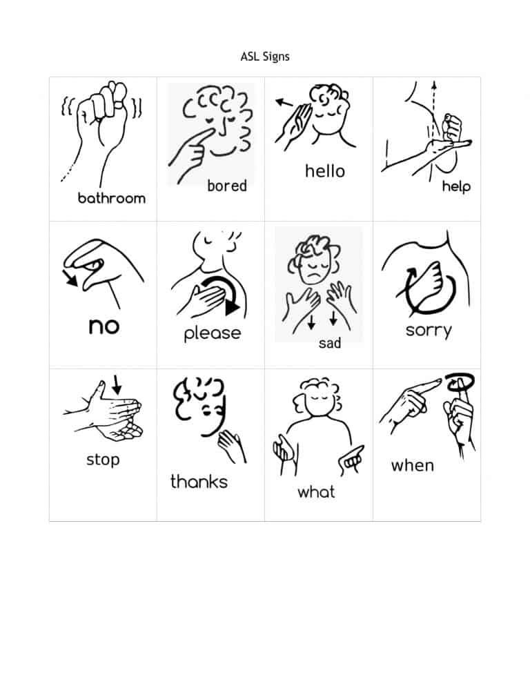 American Sign Language Worksheets Printable Freebie Friday Free Printable asl Alphabet Flashcards Pack