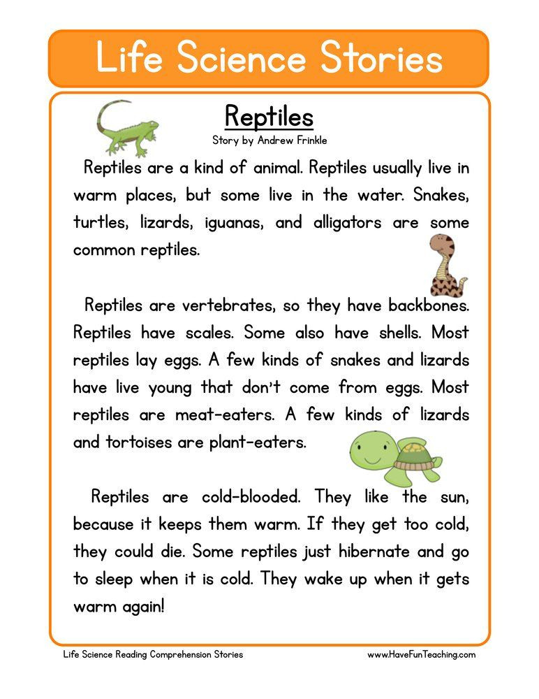 Amphibian Worksheets for Second Grade Reptiles Life Science Reading Prehension Worksheet