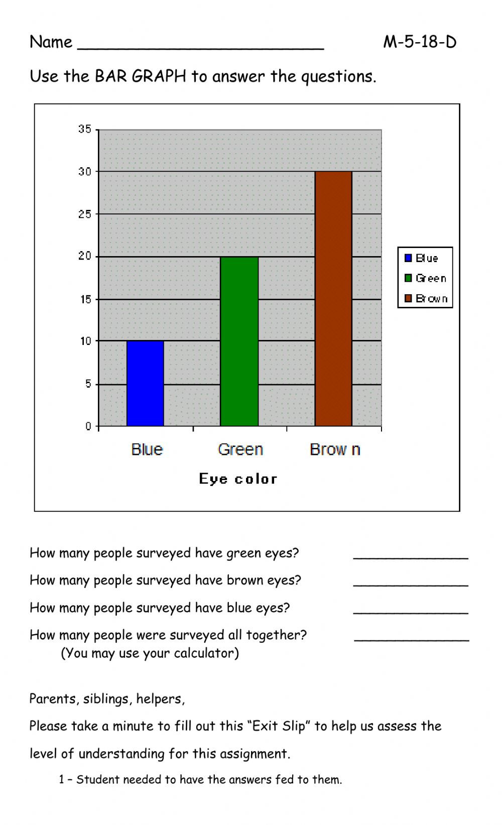 Bar Graph Worksheets Grade 7 Bar Graph Interactive Worksheet