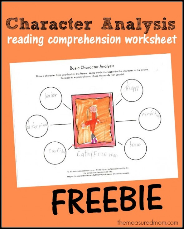 Character Traits Worksheet 2nd Grade Free Character Analysis Worksheet for Kids the Measured Mom