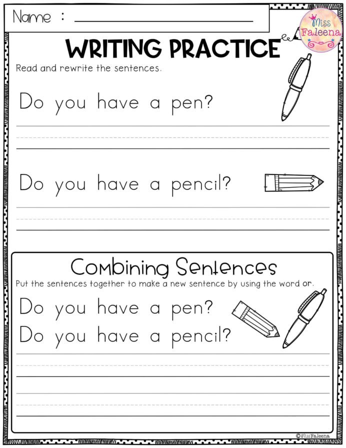 Combining Sentences Worksheet 3rd Grade Free Writing Practice Bining Sentences Sentence