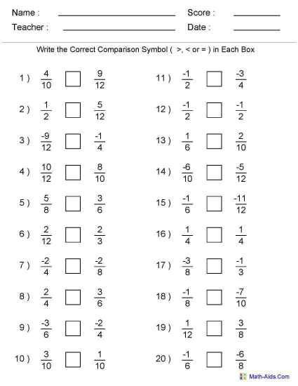 Comparing Fractions Worksheet 4th Grade 4th Grade Worksheets Equivalent Fractions