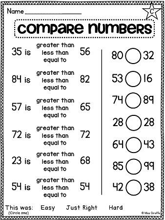 Comparing Numbers Worksheets 2nd Grade First Grade Math Unit 11 Paring Numbers Skip Counting and