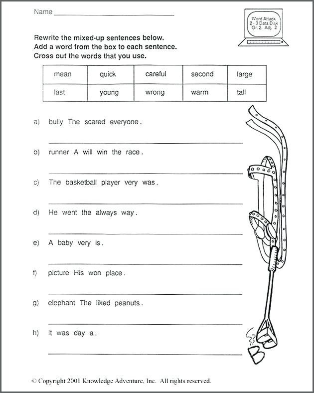 Complete Sentence Worksheets 3rd Grade 3rd Grade Sentences – Callumnichollsub