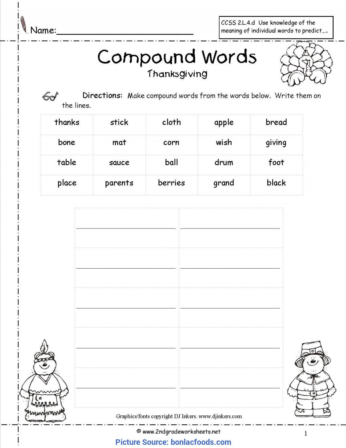 Compound Word Worksheet 2nd Grade Plex 2nd Grade Lesson Plans for Pound Words Worksheets