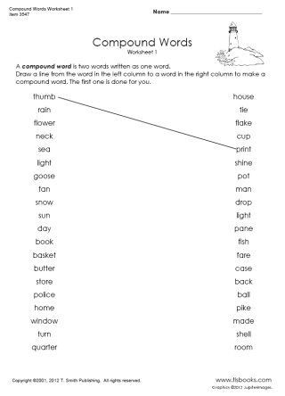 Compound Word Worksheet 2nd Grade Snapshot Image Of Pound Words Worksheet 1
