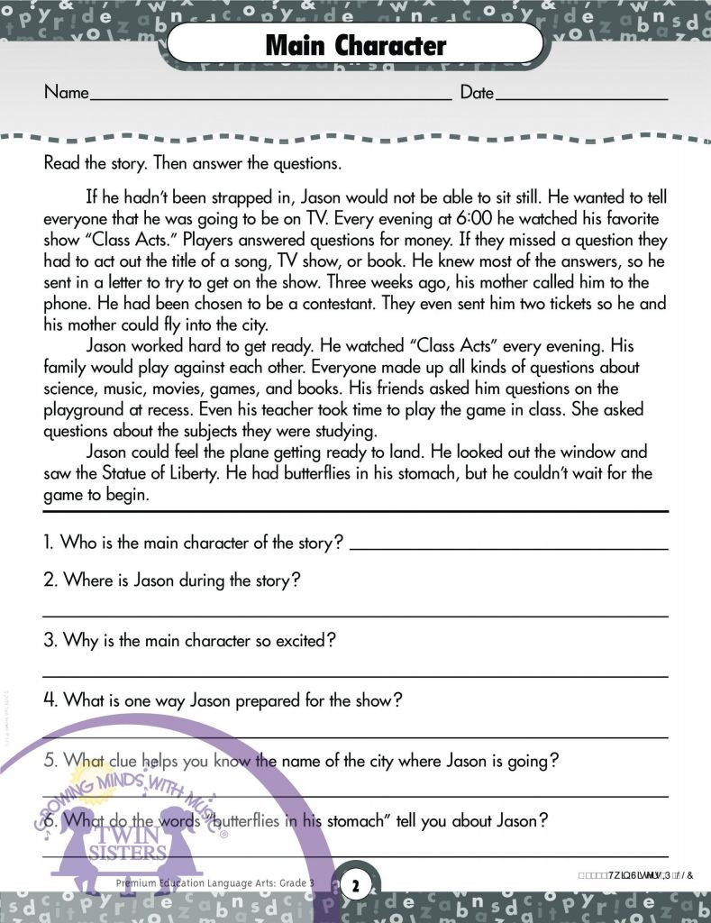 Comprehension Worksheet First Grade 4 Phonics Worksheets First Grade Reading Prehension
