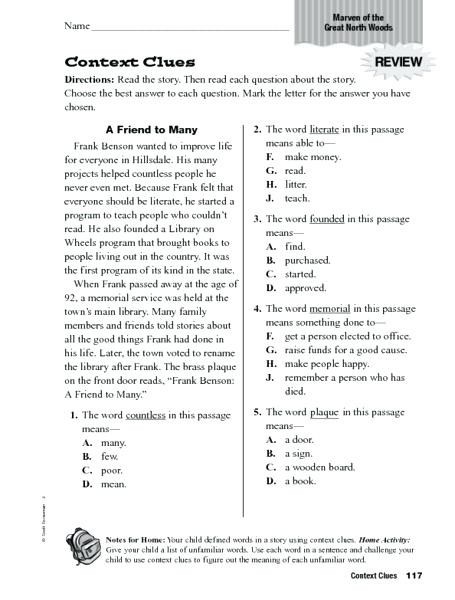 Context Clues 5th Grade Worksheets 5th Grade Context Clues Worksheets – Timothyfregosoub