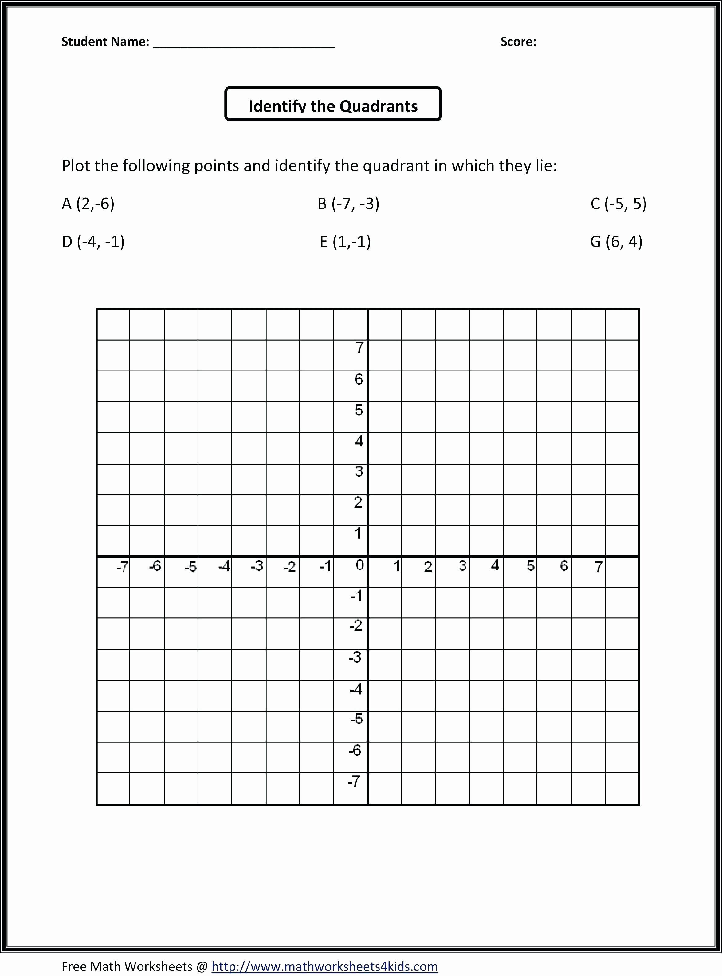Coordinate Grid Worksheets 6th Grade Science Coloring Sheets Middle School