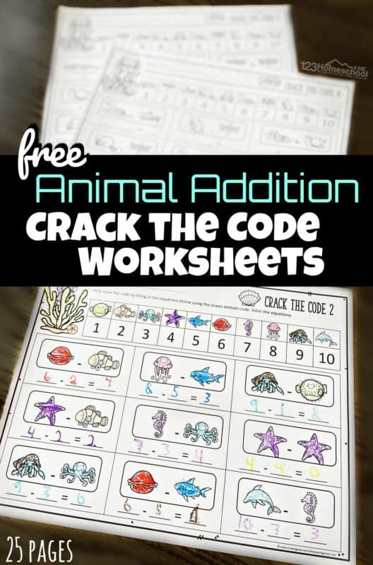 Crack the Code Worksheets Printable Crack the Code Math Worksheets