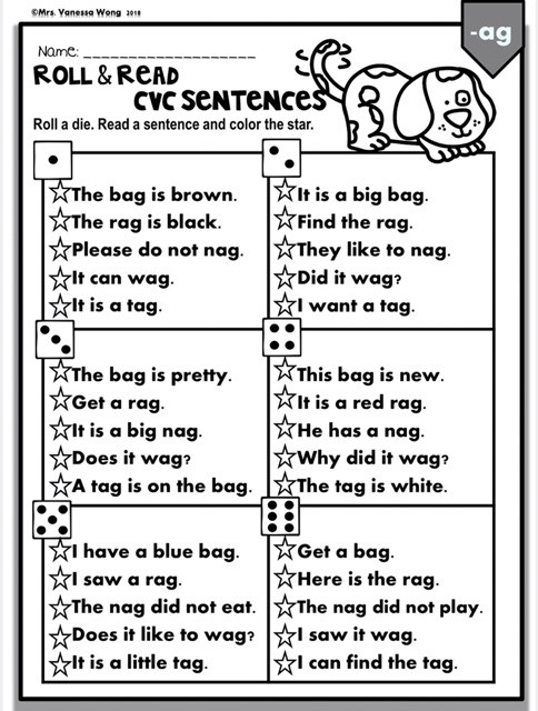 Cvc Worksheet Kindergarten Printable Phonics Worksheets Cvc Fluency Bundle Kindergarten First Grade